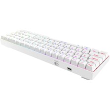 Dareu EK871GTR - Kablosuz Mekanik Oyuncu Klavyesi-Trıp-Mode (Bt+2.4g+Kablolu ) - Hotswap - Rgb - Red Switch-Beyaz