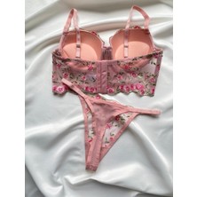 Fouraa Kadın Push-Up Bralet String Takım