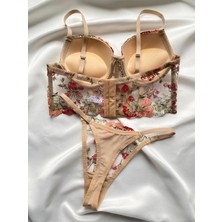 Fouraa Kadın Push-Up Bralet String Takım