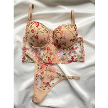 Fouraa Kadın Push-Up Bralet String Takım