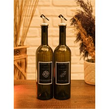 Western Home Amber 2'li 750 ml Zeytinyagi Siviyagi Sisesi Yagdanlik Yaglik 750