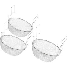 Shivering 2x Paslanmaz Ince Örgü Filtre Mutfak Süzgeç Yuvarlak Süzgeç 18 cm (Yurt Dışından)