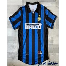 Dayı Balı Inter Efsane Ronaldo 1998 99 Mavi Siyah Içsaha Retro Futbol  Forma