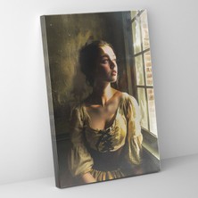Painted Anarchy Johannes Vermeer Canvas Print Wall Art  30X50 cm