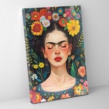Painted Anarchy Frida Kahlo Style Canvas Print - Frida Kahlo 30X50 cm