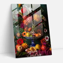 Painted Anarchy Frida Kahlo Style Glass Print - Frida Kahlo Eserleri 30X45 cm