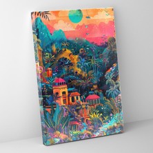 Painted Anarchy Dreamlike Frida Kahlo Style Canvas Print - Frida Kahlo 30X50 cm