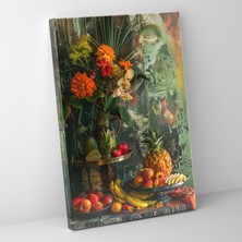 Painted Anarchy Frida Kahlo Style Canvas Print - Frida Kahlo 30X50 cm