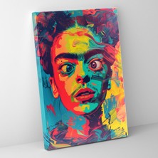 Painted Anarchy Frida Kahlo Style Canvas Print - Frida Kahlo 30X50 cm