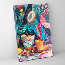 Painted Anarchy Frida Kahlo Style Canvas Print - Frida Kahlo 30X50 cm