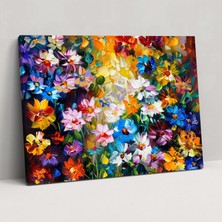 Painted Anarchy Leonid Afremov Floral Garden Canvas Print - Leonid Afremov 70X50 cm