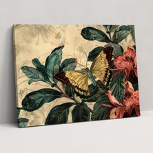 Painted Anarchy Botanical Leonardo Da Vinci Canvas Print - Leonardo Da Vinci, Home Decoration, Canvas Wall Art, Wall Art, 50X30