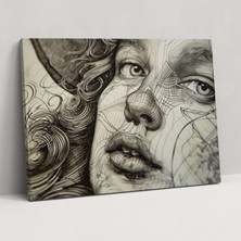 Painted Anarchy Intricate Portrait By Leonardo Da Vinci Wall Art - Leonardo Da Vinci, Home Decoration, Wall Decoration, Leonardo Da Vinci, 50 x 30 cm