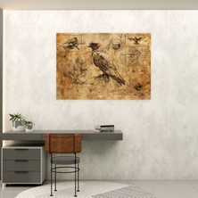 Painted Anarchy Leonardo Da Vinci Canvas Print - Nature Studies Wall Art - Leonardo Da Vinci, Canvas Print, Home Decoration, Canvas Wall Art, 50 x 30 cm