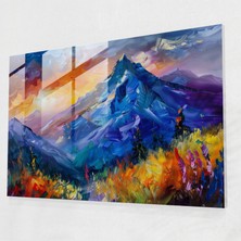 Painted Anarchy Leonid Afremov Glass Print - Mountain Landscape Glass Wall Art - Leonid Afremov, Leonid Afremov, Modern Art, Glass Print, 45 x 30 cm