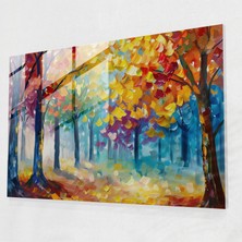 Painted Anarchy Autumn Forest Leonid Afremov Glass Print - Leonid Afremov, Glass Art, Glass Wall Art, Glass Print, 45X30