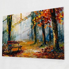 Painted Anarchy Autumn Forest Glass Wall Art - Leonid Afremov, Glass Wall Art, Wall Decoration, Modern Art, 45 x 30 cm