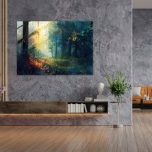 Painted Anarchy Leonid Afremov Glass Wall Art Forest - Leonid Afremov, Glass Wall Art, Home Decoration, Modern Art, 45 x 30 cm