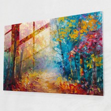 Painted Anarchy Leonid Afremov Glass Wall Art - Enchanting Forest Glass Print - Leonid Afremov, Leonid Afremov, Glass Art, Home Decoration, 45X30
