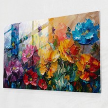 Painted Anarchy Leonid Afremov Cam Baskı - Canlı Çiçek Bahçesi Cam Duvar Sanatı - Leonid Afremov, Duvar Dekorasyonu, Cam Baskı, Modern Sanat, 70X50