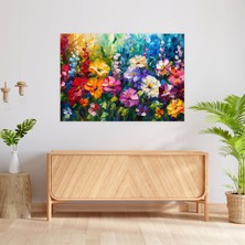 Painted Anarchy Floral Garden Leonid Afremov Wall Art - Leonid Afremov, Canvas, Wall Art, Wall Decoration, 70 x 50 cm