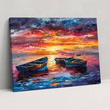 Painted Anarchy Leonid Afremov Seascape Canvas Print - Leonid Afremov 50X30 cm