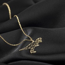 One Silver Gold 925 Ayar Gümüş Trex Kolye Özel Tasarım