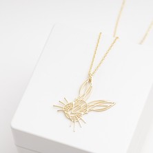 One Silver Gold 925 Ayar Gümüş Tavşan Yüzü Kolye Özel Tasarım