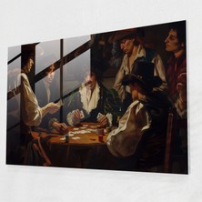 Painted Anarchy Caravaggio Stili Ev Dekorasyonu Cam Baskı - Caravaggio 45X30 cm