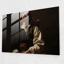 Painted Anarchy Caravaggio Stili Cam Sanatı - Caravaggio 45X30 cm