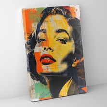 Painted Anarchy Pop Art Portre Tablo Kanvas Tablo  ve Popart 30X50 cm