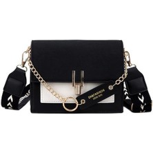 Three Beans 19CM Moda Çantaları Kadınlar Crossbody Bag Omuz Paketi Fanni Çanta Çantalar Çanta Tasarımcısı Küçük Çanta Çapraz Vücut Lüks Lady Bag (Siyah) (Yurt Dışından)
