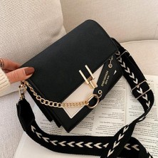 Three Beans 19CM Moda Çantaları Kadınlar Crossbody Bag Omuz Paketi Fanni Çanta Çantalar Çanta Tasarımcısı Küçük Çanta Çapraz Vücut Lüks Lady Bag (Siyah) (Yurt Dışından)