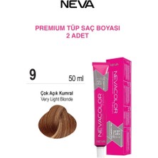 Nevacolor Tüp Saç Boyası 9. Çok Açık Kumral 50ml X2