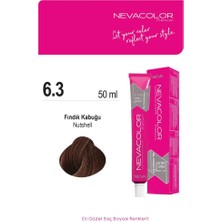 Nevacolor Tüp Saç Boyası 6.3 Fındık Kabuğu 50ml X2