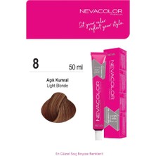 NEVA COLOR Nevacolor Tüp Saç Boyası 8. Açık Kumral 50ml X2