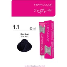 Nevacolor Tüp Saç Boyası 1-1 Siyah 50ml X2