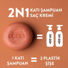 Lole's Katı Şampuan Ve Saç Kremi, Normal Ve Yağlı Saçlar Için Argan Yağı, Hasar Onarımı , %99 Doğal, 100g