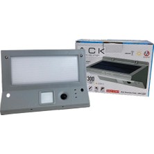Uzmlight Ack Solar LED Armatürü Sensörlü  Duvar Tipi 169X120MM 6W/300LM 3000K IP65 3.2V/2200MAH 21 Çipli