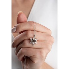 Silvano Jewelry 925 Ayar Gümüş 100 Dilde Seni Seviyorum Kar Tanesi Kolye
