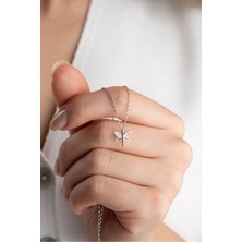 Silvano Jewelry 925 Ayar Gümüş Minimal Yusufçuk Kolye