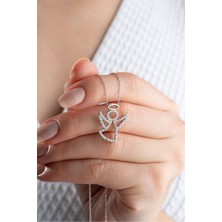 Silvano Jewelry 925 Ayar Gümüş Melek Kolye