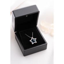 Silvano Jewelry 925 Ayar Gümüş Mavi Yıldız Kolye