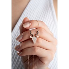 Silvano Jewelry 925 Ayar Gümüş Geyik Kolye