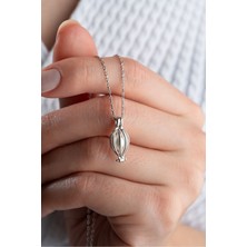 Silvano Jewelry 925 Ayar Gümüş Incili Balon Kolye