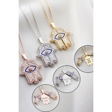 Silvano Jewelry 925 Ayar Gümüş Açılabilen Fatmanın Eli Kolye