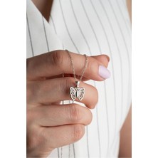 Silvano Jewelry 925 Ayar Gümüş Kelebek Kolye