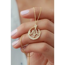 Silvano Jewelry 925 Ayar Gümüş Allah Lafzı Kolye