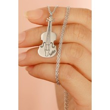 Silvano Jewelry 925 Ayar Gümüş Keman Kolye