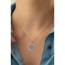 Silvano Jewelry 925 Ayar Gümüş Yaşam Çiçeği Kolye